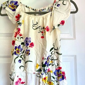 Old Navy long floral romper/jumpsuit